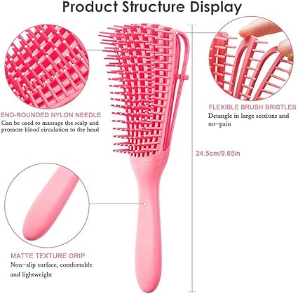 Brosse pour cheveux bouclé